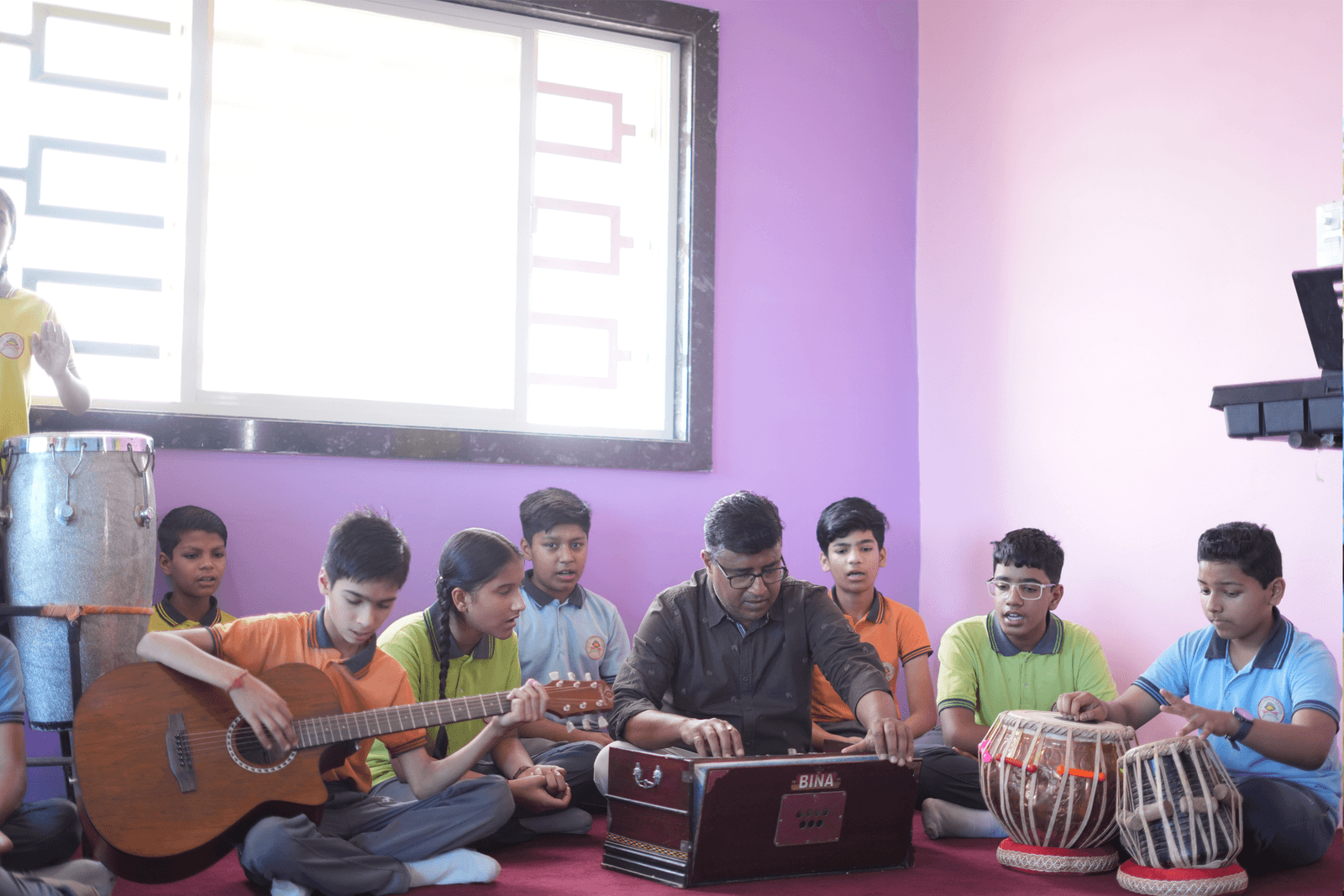 Students in class